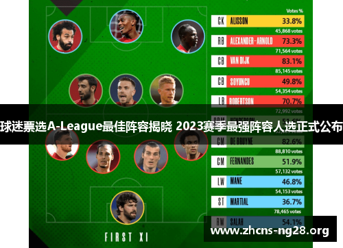 球迷票选A-League最佳阵容揭晓 2023赛季最强阵容人选正式公布