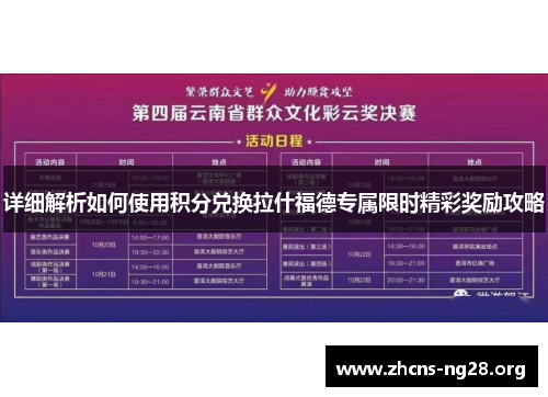 详细解析如何使用积分兑换拉什福德专属限时精彩奖励攻略