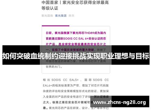 如何突破血统制约迎接挑战实现职业理想与目标